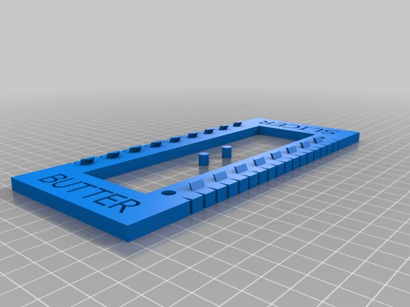 Byr 5 "x 1.25" tereyağı dilimleyicisi (Sadece Plastik Aparattır!!!) 3D - 2