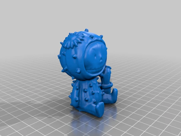 Byr Kaktüs Donuk（Revopoint POP 2 tarafından tarandı） (Sadece Plastik Aparattır!!!) 3D - Resim 3