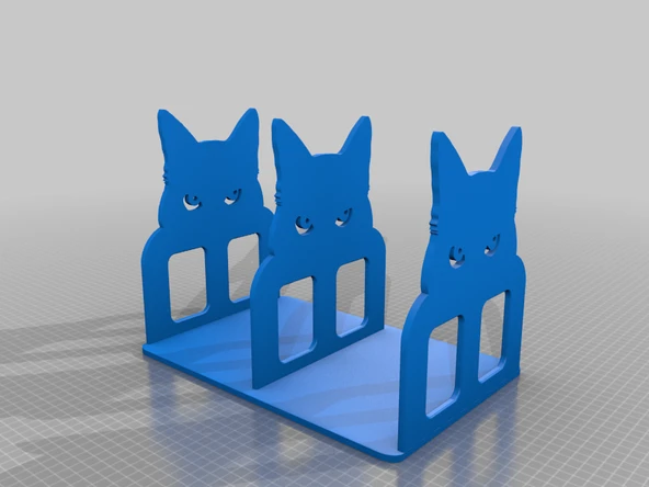 Byr kitap tutucusu "loui" (kedim) (Plastik Aparattır!!!) 3D - 2