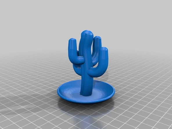 Byr Kaktüs Yüzük Tutacağı (Sadece Plastik Aparattır!!!) 3D - Resim 2