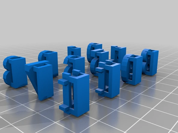 Byr Hokey dantel bilezik numarası takılar (Sadece Plastik Aparattır!!!) 3D - Resim 2