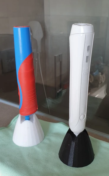 Byr Oral B diş fırçası baş aşağı Stand (Sadece Plastik Aparattır!!!) 3D - 4