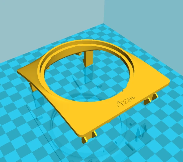 Byr Hava deflektörü v1.0 için UAZ Patriot 2013 adaptörü (Sadece Plastik Aparattır!!!) 3D - 3