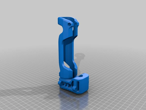 Byr AR!5, Mini Stok, Hafif Minimalist, millspec tamponu (Sadece Plastik Aparattır!!!) 3D - 3