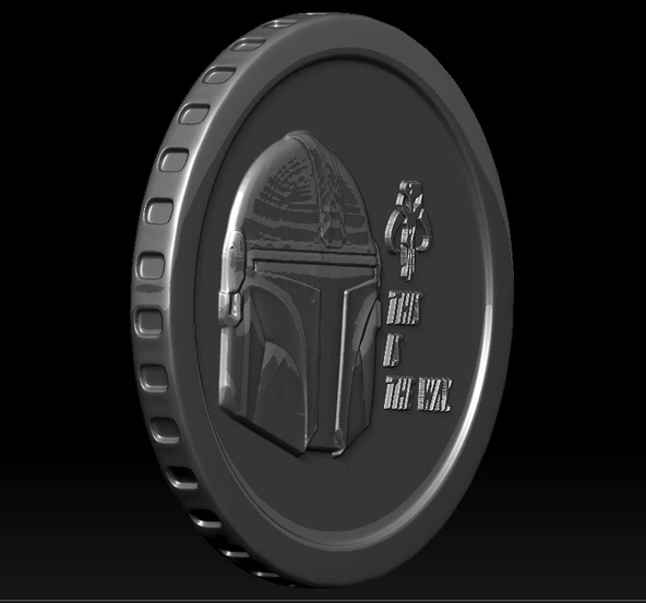 Byr Mandalor İmparatorluk Kredisi Parası (Plastik Aparattır!!!) 3D - 4