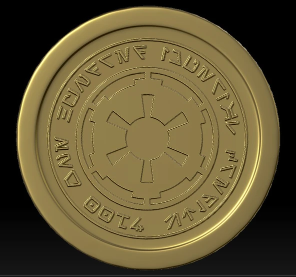 Byr Mandalor İmparatorluk Kredisi Parası (Plastik Aparattır!!!) 3D - 5