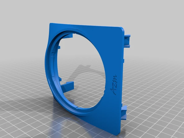 Byr Hava deflektörü v1.0 için UAZ Patriot 2013 adaptörü (Sadece Plastik Aparattır!!!) 3D - 2