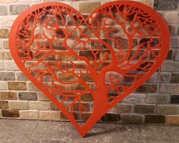 Byr Ağaç Kalbi (Sadece Plastik Aparattır!!!) 3D