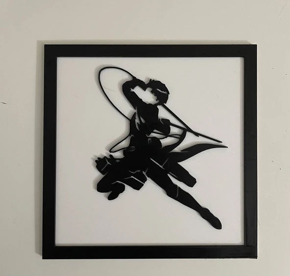 Byr Levi Duvar Tablosu Çerçeveli (Sadece Plastik Aparattır!!!) 3D - Resim 2