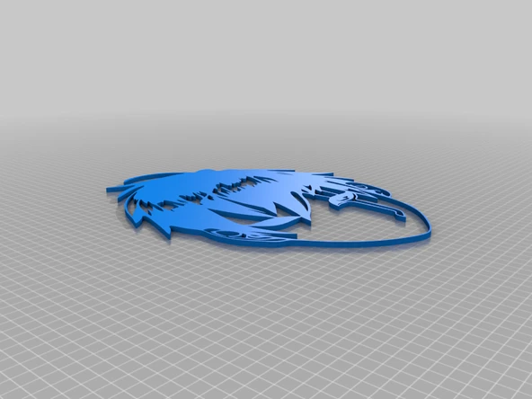 Byr Arthur Leywin Maske Duvar Sanatı (Sadece Plastik Aparattır!!!) 3D - 2