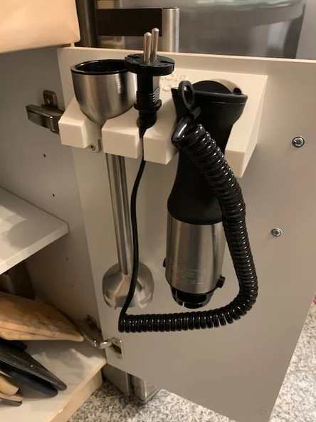 Byr Handy Blender PC-SM 1094 Duvar Montajı için Profi Cook Braketi (Plastik Aparattır!!!) 3D - 2