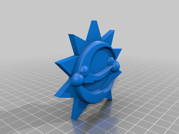 Byr FNAF:SB Güneş Damlası Kolye (Sadece Plastik Aparattır!!!) 3D - Resim 2