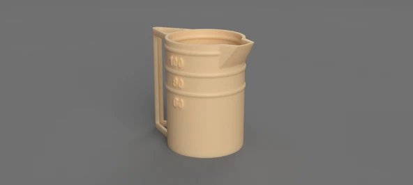 Byr Becher 60/80/100 ml çamaşır makinesi tozu için (Sadece Plastik Aparattır!!!) 3D - 3