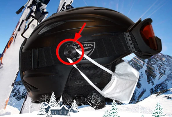 Byr Maskenhalter Kayak Kaskı / Maske tutucusu Kayak Kaskı (Plastik Aparattır!!!) 3D - Resim 5