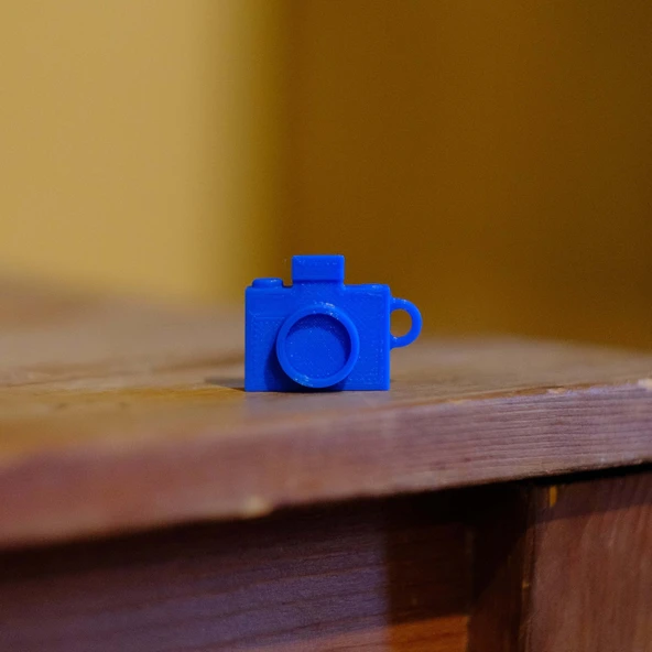 Byr Metinsiz Fotoğraf Makinesi Anahtarlığı (Sadece Plastik Aparattır!!!) 3D - 3