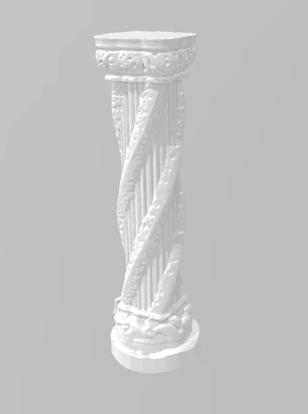 Byr Rosslyn Şapeli'nden Çırak Sütunu (Sadece Plastik Aparattır!!!) 3D - 3