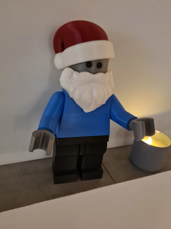 Mega Figür için Lego Noel Baba Şapkası (lütfen açıklamayı okuyun) (Plastik Aparattır!!!) - 5