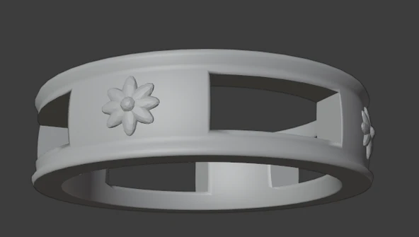 Byr Gül yüzük (Plastik Aparattır!!!) 3D - Resim 5