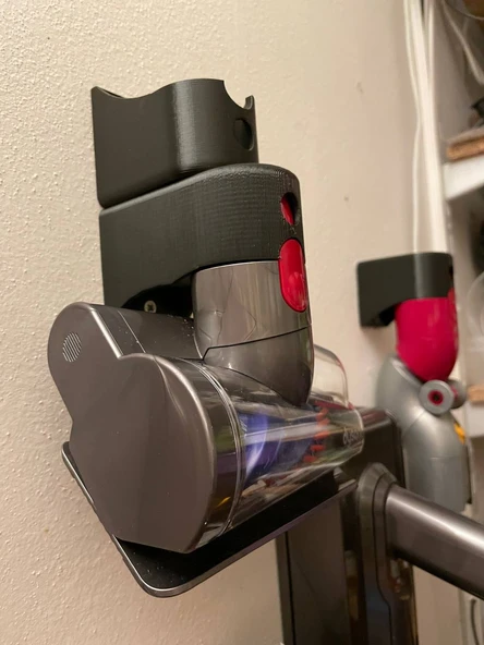 Byr Ekler için Dyson V6/V8/V15 Duvar Montajı Genişletilmiş Uzunluk (Sadece Plastik Aparattır!!!) 3D - Resim 3