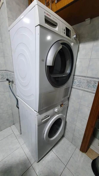 Byr Çamaşır makinesinde çamaşır kurutma makinesi montajı (Sadece Plastik Aparattır!!!) 3D