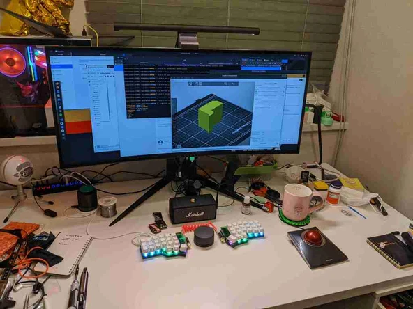 Byr AW3418DW Xiaomi Mijia Monitor LightBar Adaptörü (Sadece Plastik Aparattır!!!) 3D