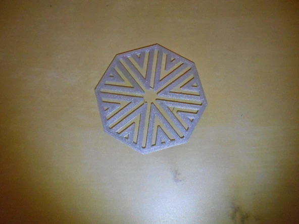 Byr Sekizgen anahtarlık / kolye (Plastik Aparattır!!!) 3D ürün görseli