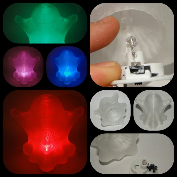 Byr Hayalet Çay Işığı (Sadece Plastik Aparattır!!!) 3D