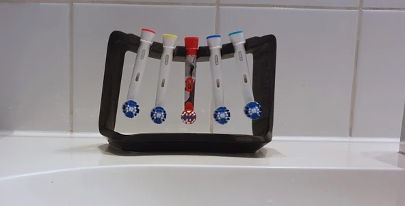5 Oral-B diş fırçası başlığını taşıyabilen stand (Plastik Aparattır!!!) - 3