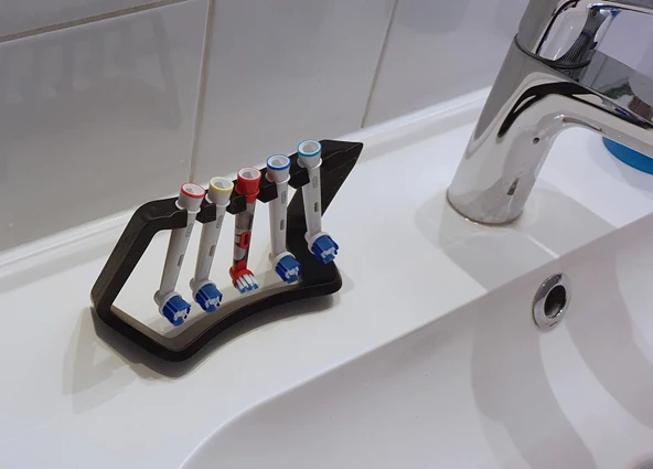 5 Oral-B diş fırçası başlığını taşıyabilen stand (Plastik Aparattır!!!) - 5
