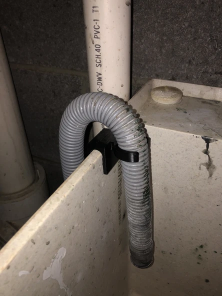 Byr Çamaşır makinesi hortumu için yardımcı lavabo klibi (Sadece Plastik Aparattır!!!) 3D - 3