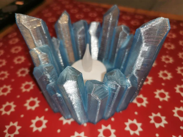 Byr Kristal Çay Işık Tutucu (Sadece Plastik Aparattır!!!) 3D - 4