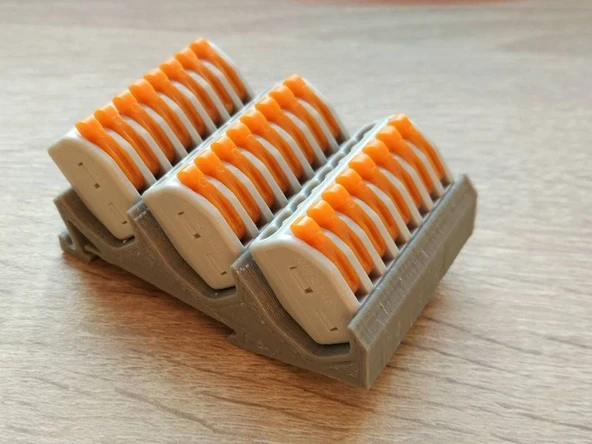 Byr Destek Ray Din Wago 222-418 (Sadece Plastik Aparattır!!!) 3D - 1