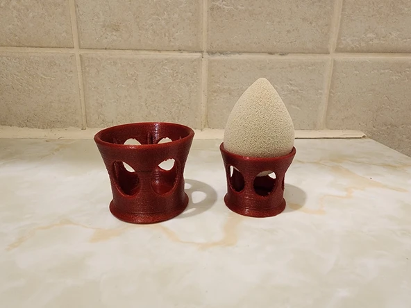 Byr Makyaj Süngeri (Beauty Blender) Tutucu (Sadece Plastik Aparattır!!!) 3D - 4