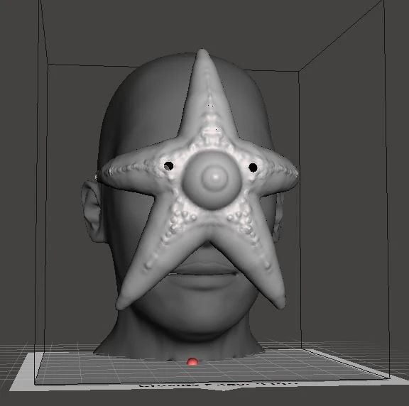 Byr Starro Cosplay Maskesi (Sadece Plastik Aparattır!!!) 3D - 3