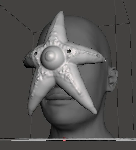 Byr Starro Cosplay Maskesi (Sadece Plastik Aparattır!!!) 3D - 1