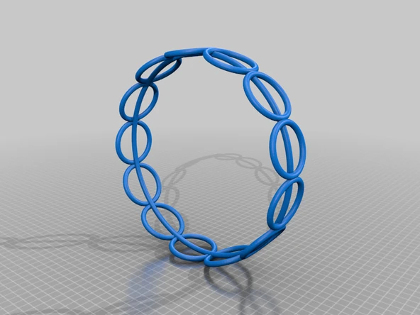Byr Dairesel bilezik (Sadece Plastik Aparattır!!!) 3D - 1