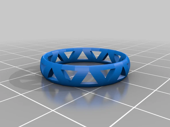 Byr Üçgen kesikli yüzük (Plastik Aparattır!!!) 3D - Resim 2