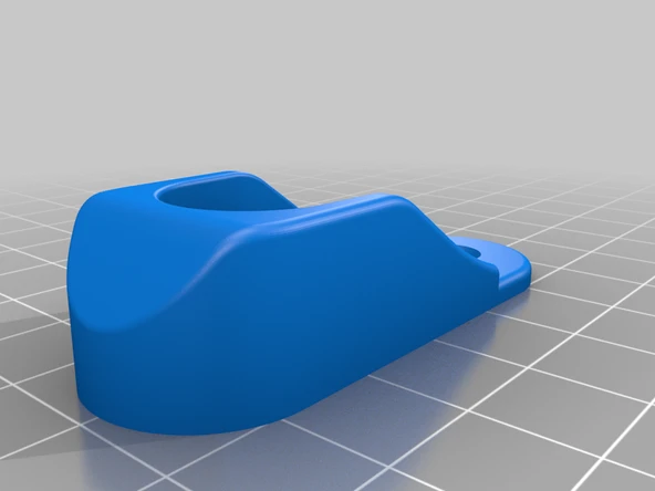 Byr Dolap Çubuğu Destek Braketi (Sadece Plastik Aparattır!!!) 3D - 2