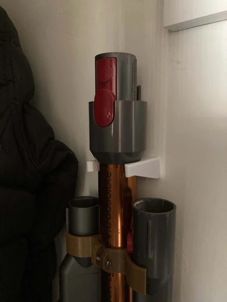 Byr Dyson Uzatma Tüpü Tutucu (daha güçlü) (Sadece Plastik Aparattır!!!) 3D - Resim 3