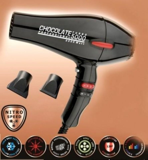 Etap Chocolate 5000 Turbo  2400 Watt Profesyonel Saç Kurutma (Fön) Makinesi - 7