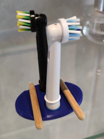 Oral-B fırça başlığı ve kürdan standı (Plastik Aparattır!!!) - 3