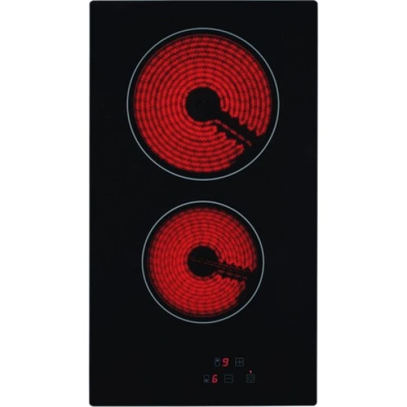 Eminçelik EC-AH VC02 BG30 (Vc 320) Ankastre Siyah Domino Vitro Seramik Ocak - Resim 2