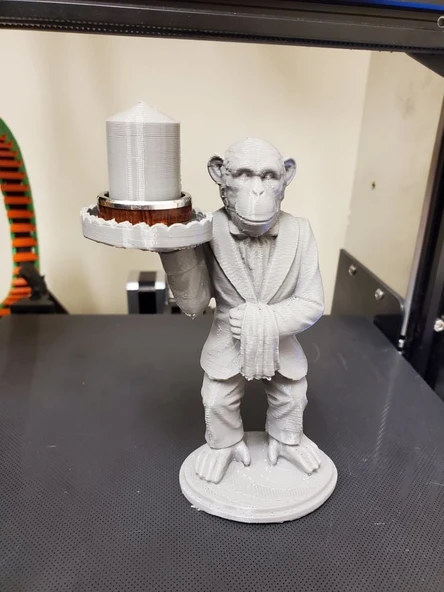 Byr Maymun Uşak Yüzük Tutacağı Çoklu Yüzük (Sadece Plastik Aparattır!!!) 3D - Resim 4