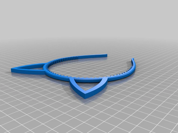 Byr Kedi kulakları dişleri olan saç bandı (Sadece Plastik Aparattır!!!) 3D