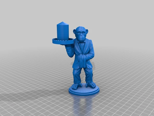 Byr Maymun Uşak Yüzük Tutacağı Çoklu Yüzük (Sadece Plastik Aparattır!!!) 3D ürün görseli