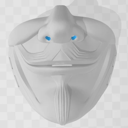 Byr Guy Fawkes Yarım Maskesi (Sadece Plastik Aparattır!!!) 3D - 4