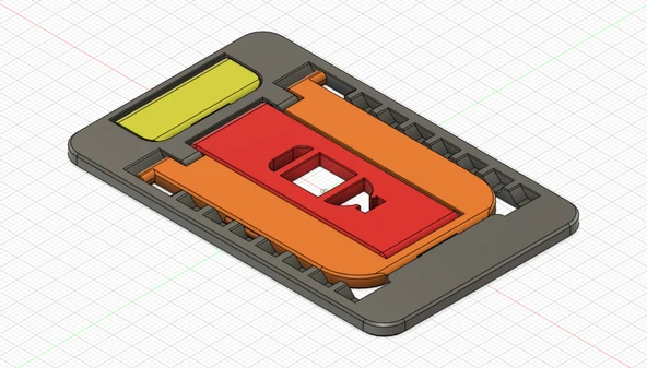 Kredi kartı boyutunda katlanabilir mobil stand (Plastik Aparattır!!!)