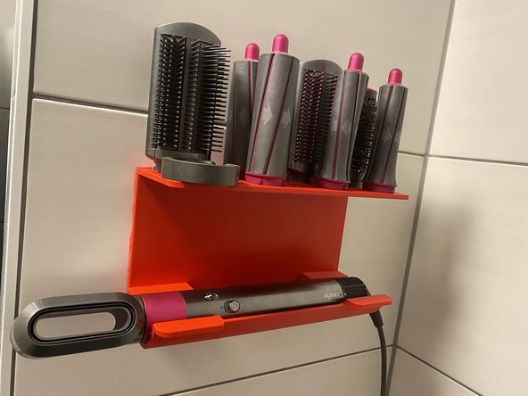 Byr Dyson Airwrap duvara monte raf (Plastik Aparattır!!!) 3D - Resim 3