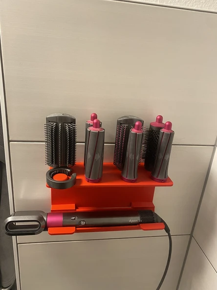 Byr Dyson Airwrap duvara monte raf (Plastik Aparattır!!!) 3D - Resim 5