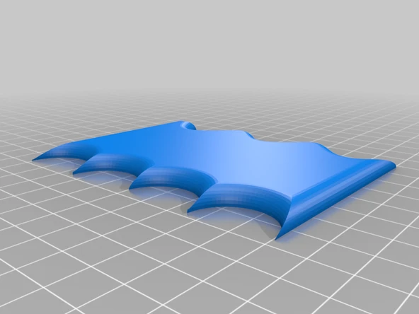 Byr İki Taraflı Dalgalı Çömlekçilik Kaburga (Sadece Plastik Aparattır!!!) 3D - 3